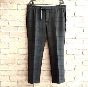 NWOT Zara Cropped Plaid Pants